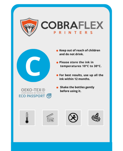 Cobra Flex Dupont Powder Ink - Cyan Liter