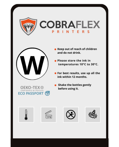 Cobra Flex Dupont Powder Ink - White Liter