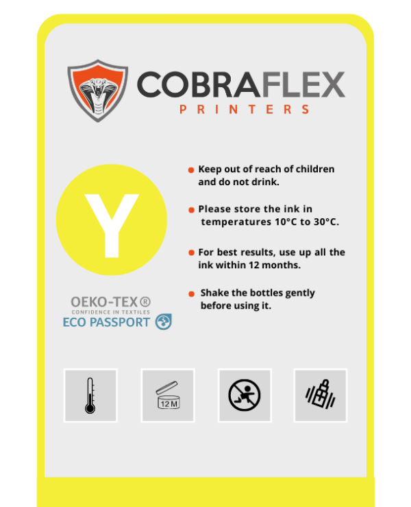 Cobra Flex Dupont Powder Ink - Yellow Liter