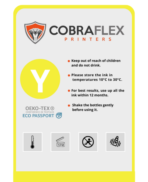 Cobra Flex Dupont Powder Ink - Yellow Liter