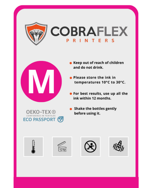 Cobra Flex Dupont Powder Ink - Magenta Liter